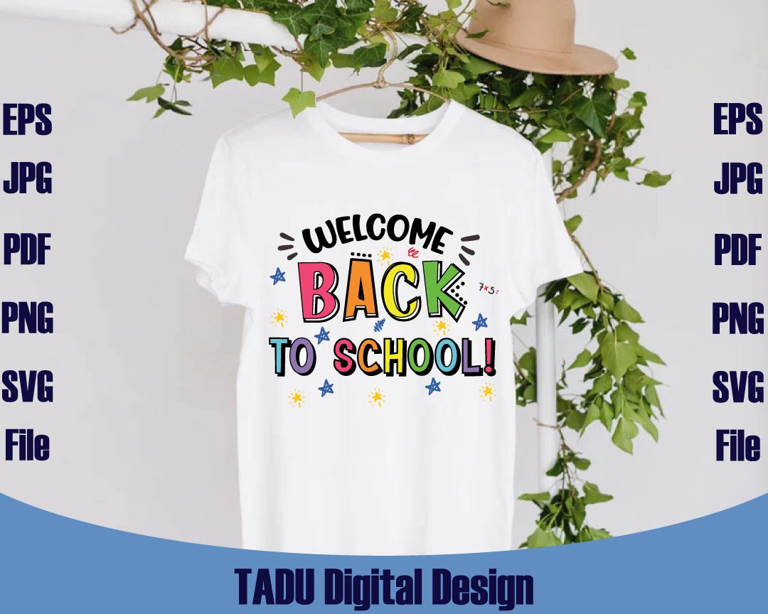 Welcome Back To School Svg Trendy Teacher Svg Funny Student Svg