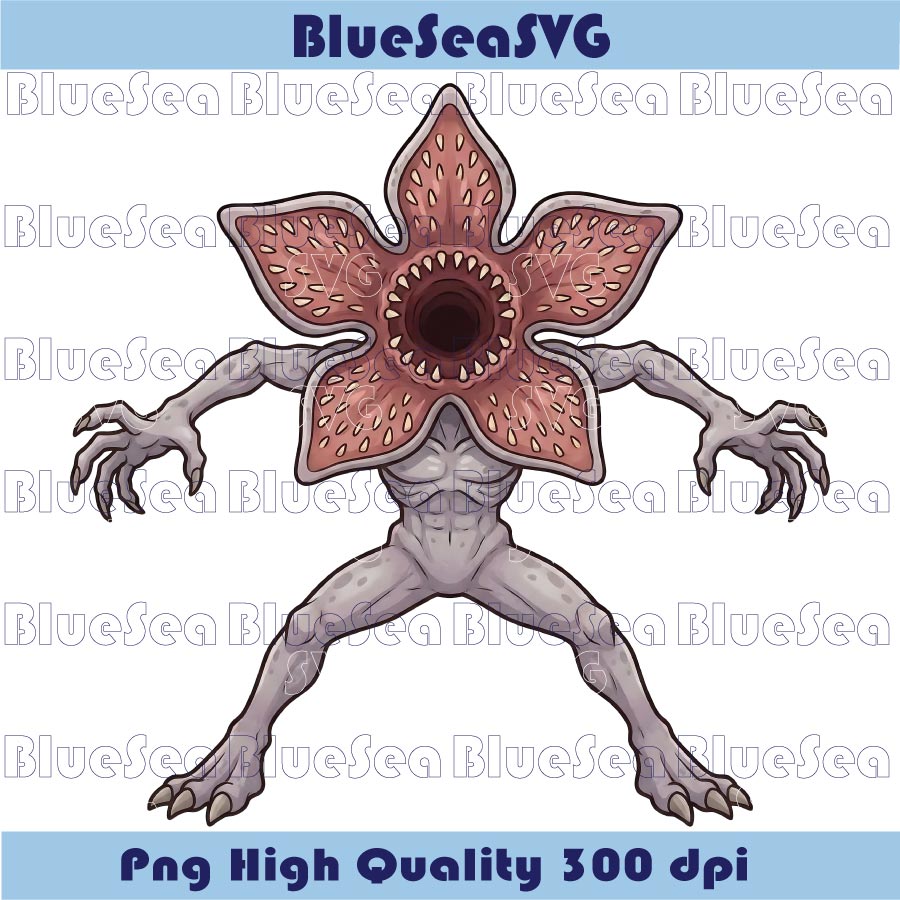 Stranger Things Demogorgon Png Chibi Stranger Things Png Clipart - BundleofSVG
