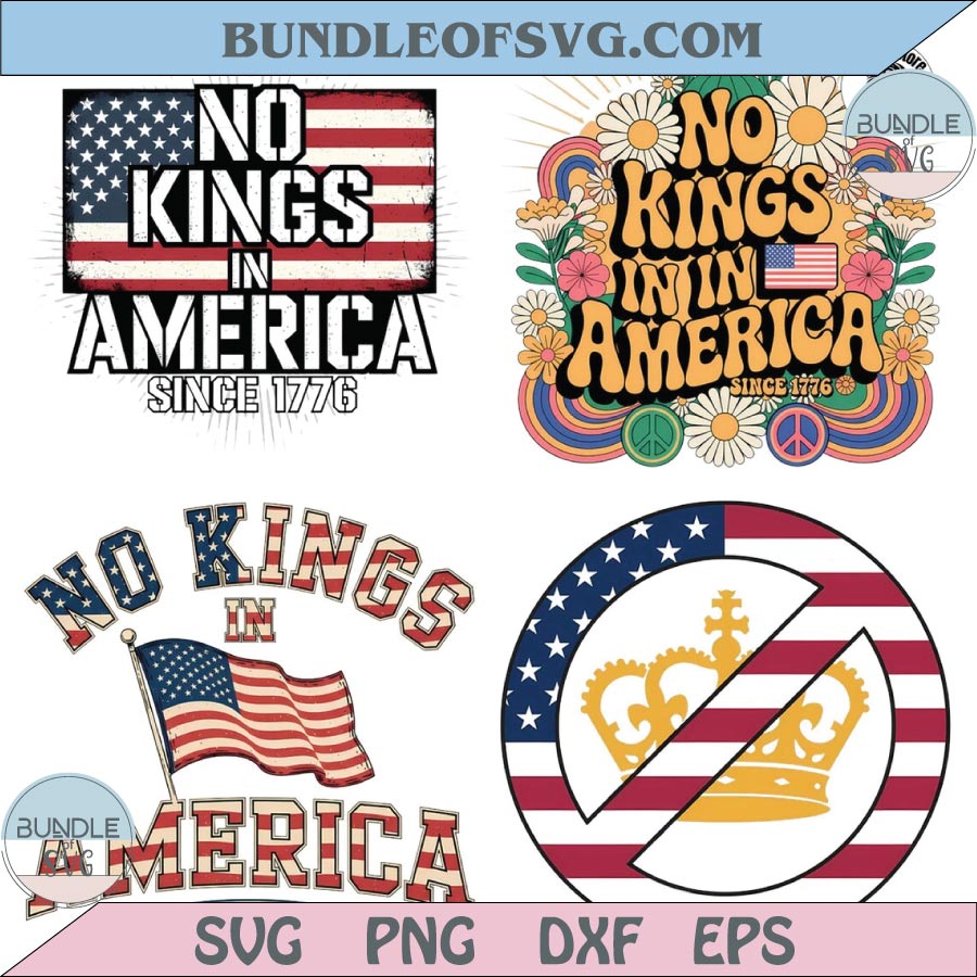 Bundle No Kings In America Png Bundle Anti Trump Png No Kings Png