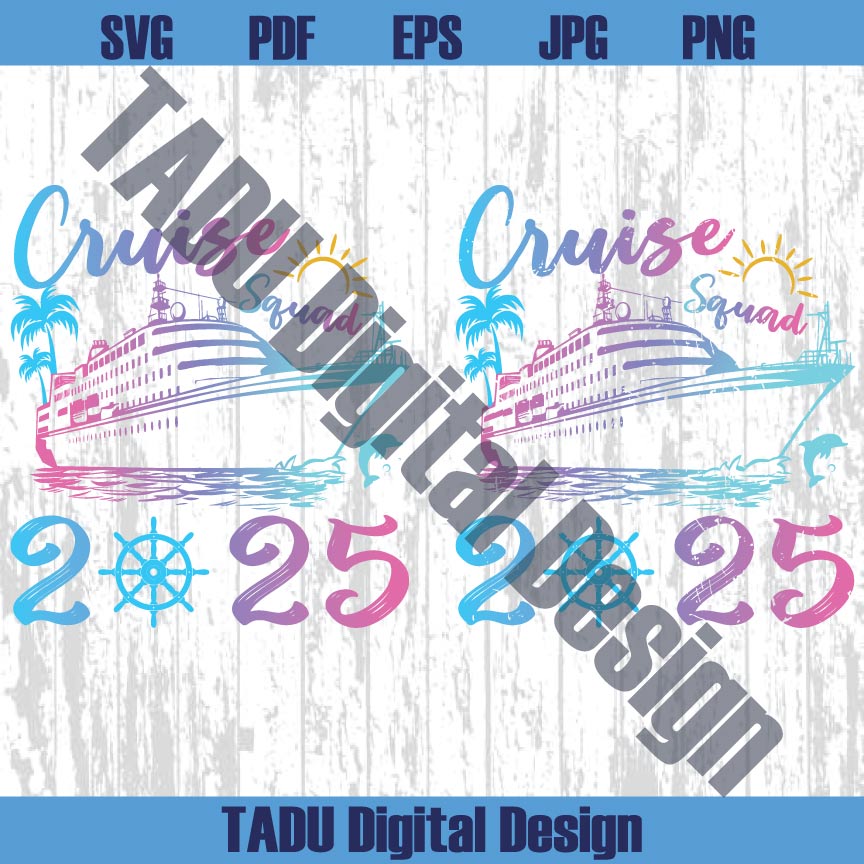 Custom Name Family Cruise Squad 2025 Png Family Vacation Svg Png