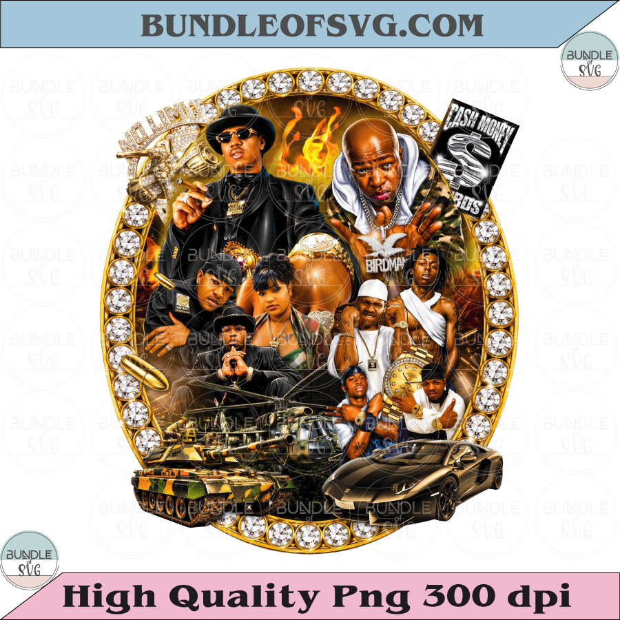 Cash Money vs No Limit Tour PNG Hip Hop Graphic Muscle Png