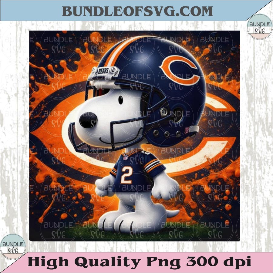 Chicago Bears Snoopy Png The Peanuts Football Chicago Bears Png