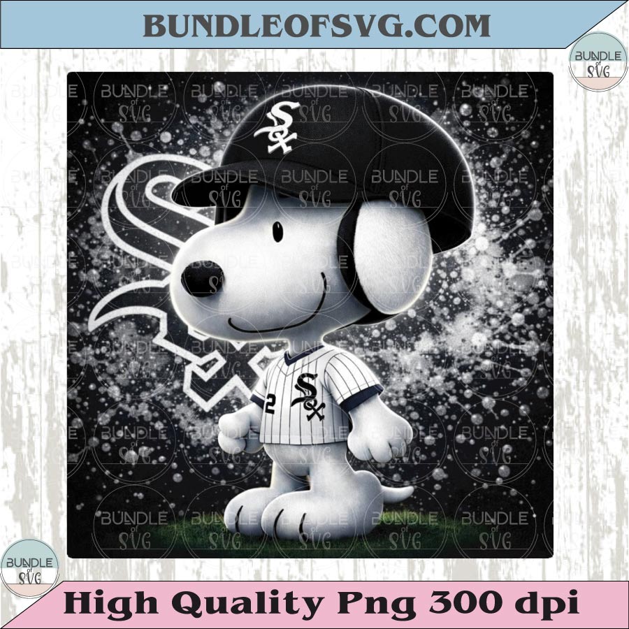 Chicago White Sox Snoopy Png The Peanuts Baseball White Sox Png