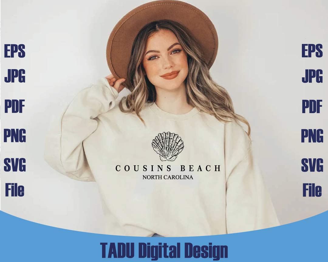 Cousins Beach Svg Summer Vacation Svg Vintage Sea Beach Vibes Svg Png Dxf Eps Files