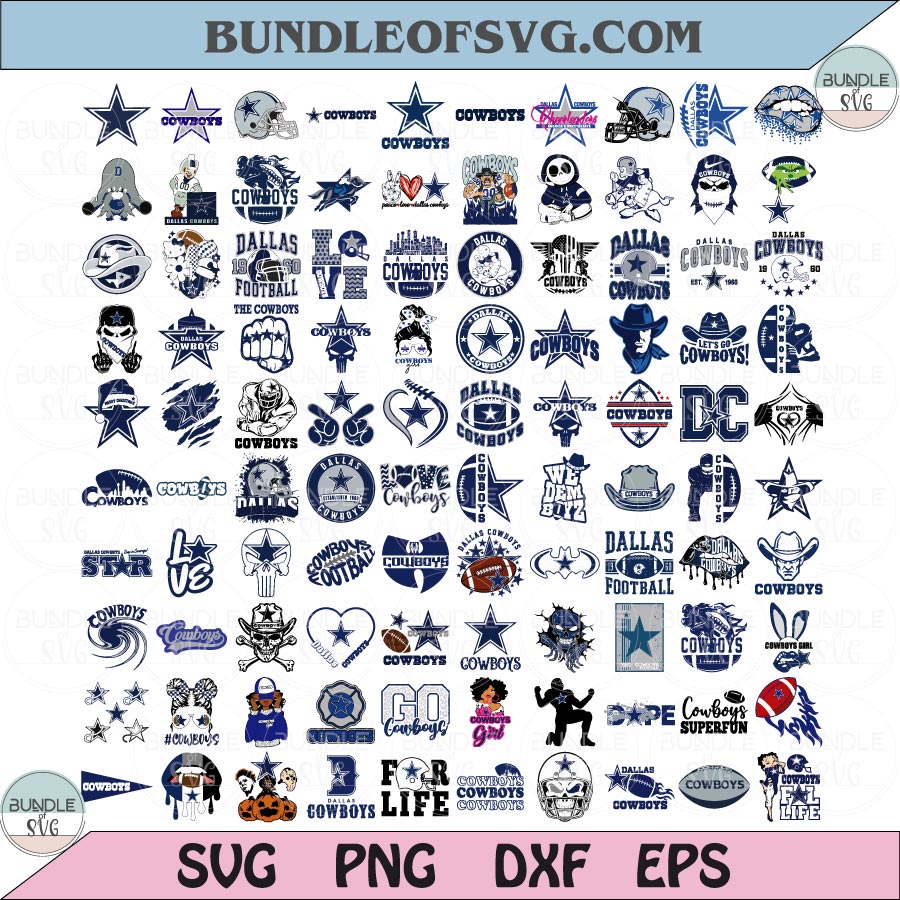 Dallas Cowboys SVG Bundle Football Dallas Cowboys Logo Svg