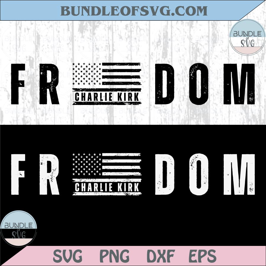 Freedom Svg Usa Flag Charlie Kirk Png Pray for Charlie Kirk Svg Png