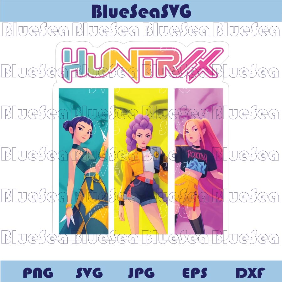 Huntrix Fan Art Png KPop Demon Hunters Png Saja Girls Huntrix Png