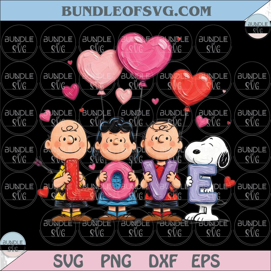 Snoopy Valentine Love Png Peanuts Friends Holding Love Letters Png