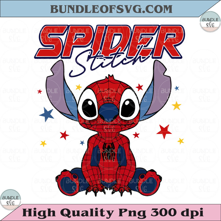 Spider-Man Stitch PNG Marvel Comics Cover MCU Fan Png Stitch