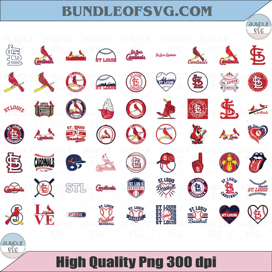 St. Louis Cardinals SVG Bundle Baseball St Louis Cardinals Logo Svg