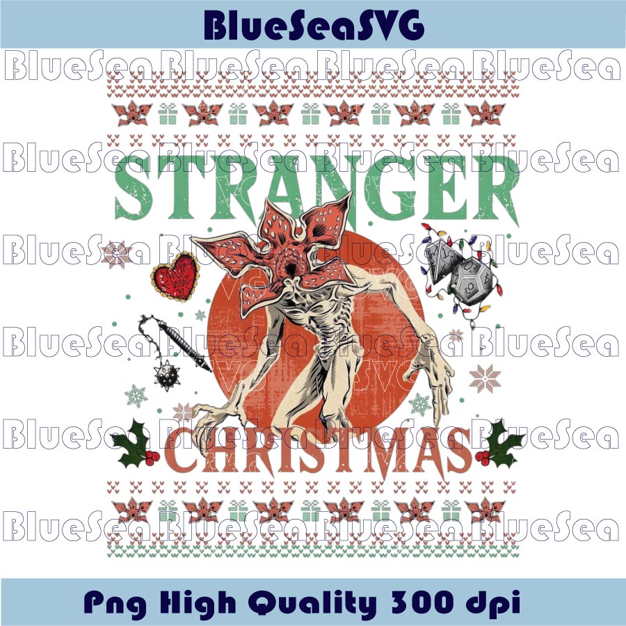 Stranger Christmas Png Ugly Christmas Things Png Demogorgon Png
