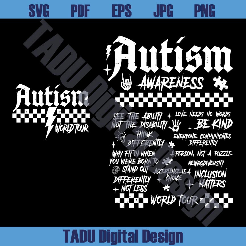 Autism World Tour Png Autism Awareness Png Autism Quote Png - BundleofSVG
