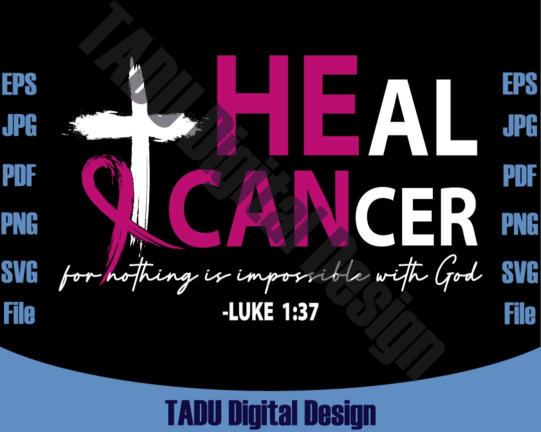 Heal Cancer Svg Heal Cancer Awareness Png Cancer Warrior Svg Dxf