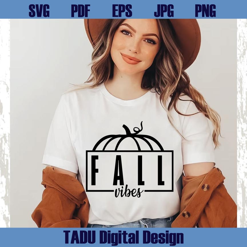 Fall Vibes Svg Png Autumn Svg Retro Fall Vibes Pumpkin Svg Cricut