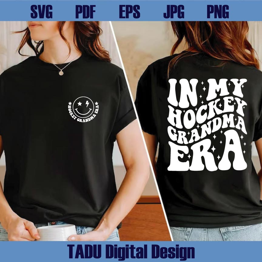 In My Hockey Grandma Era Svg Hockey Mom Png Funny Hockey Svg