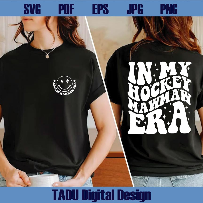 In My Hockey Mawmaw Era Svg Trendy Funny Hockey Grandma Png