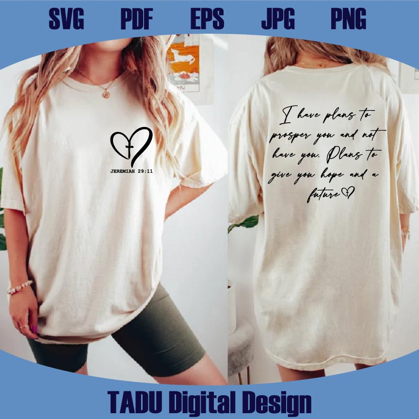 I Have Plans To Prosper You Svg Retro Christian Png Bible Verse Svg
