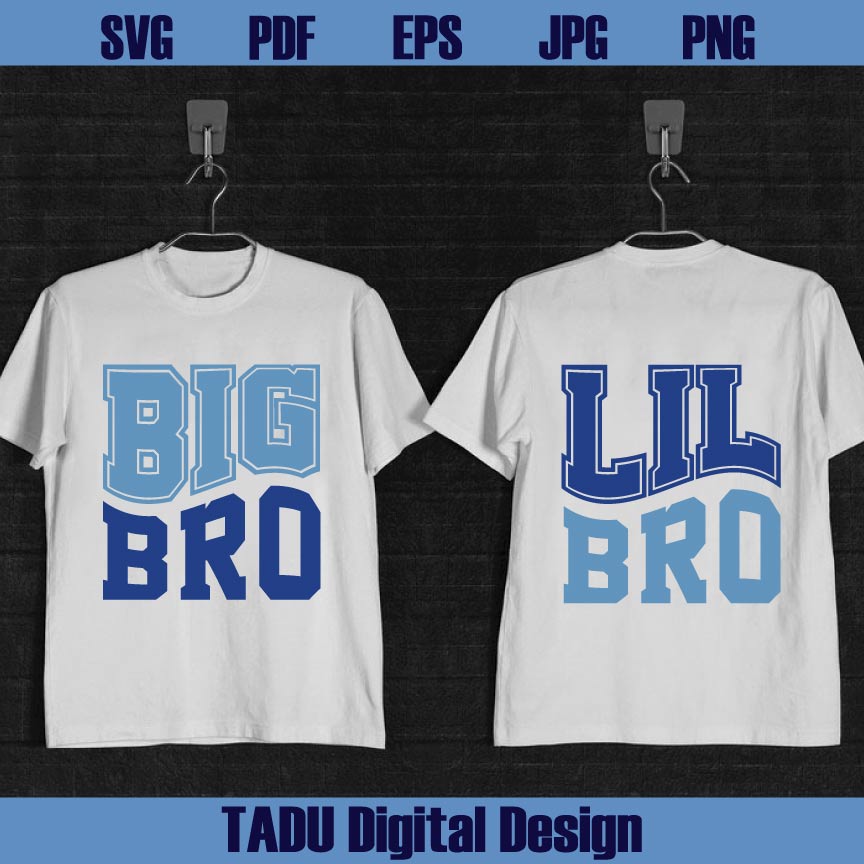 Big Bro Svg Lil Bro Svg Big Bother Svg Little Brother Svg Matching