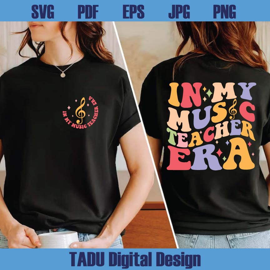 In My Music Teacher Era Svg Retro Music Teacher Png Funny Svg