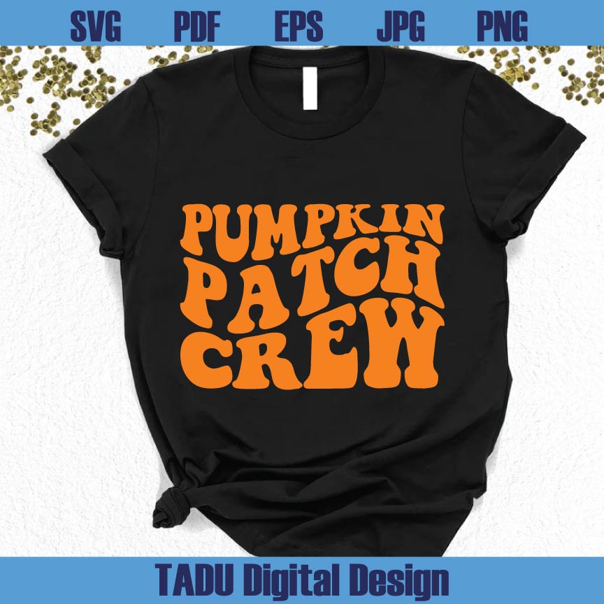Pumpkin Patch Crew Svg Harvest Png Retro Fall Svg Autumn Png