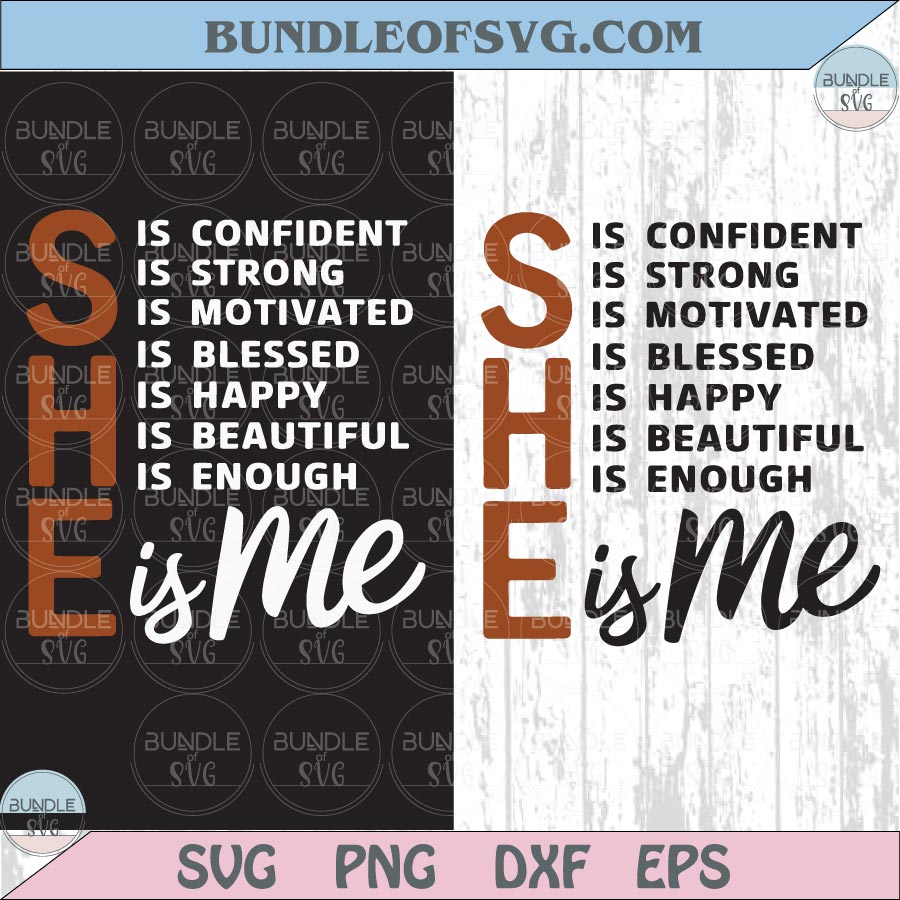 She is Me Svg Black History Svg African Woman Png Black Girl Svg