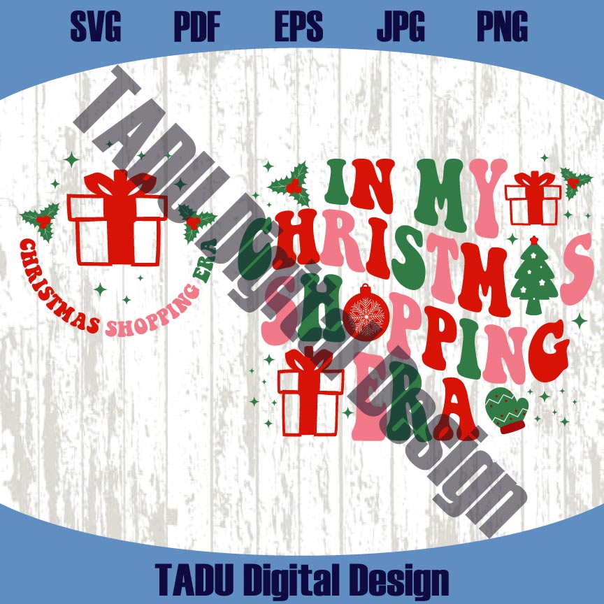 In My Christmas Shopping Era Svg Trendy Swiftie Christmas Png