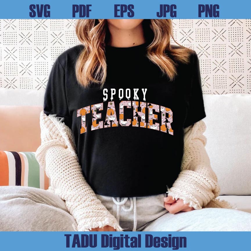 Spooky Teacher Png Halloween Teacher Png Ghost Boo Teacher Svg