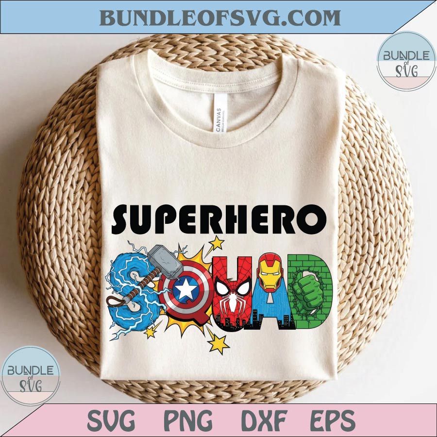 Superhero Squad Png Superheroes Png Kids Superhero Avengers Png - BundleofSVG