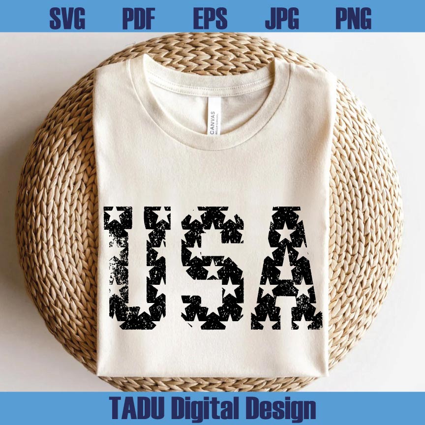 Distressed USA Svg 4th Of July Png Grunge USA Png America Svg Png Dxf Eps Files