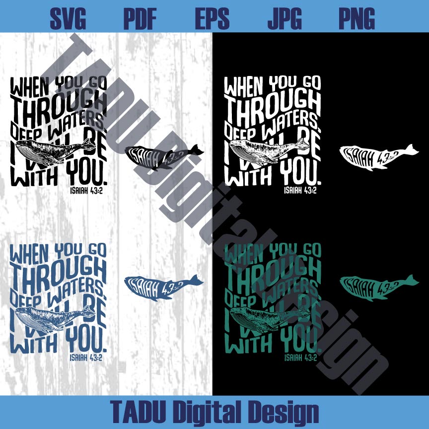 Christian Men Png Isaiah 43 2 Svg Fishers of Men Png Bible Verse