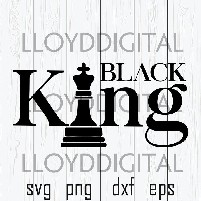 Black King svg black History african american dad svg father's day svg png jpg dxf eps clipart cutting files silhouette cameo cricut - BundleofSVG
