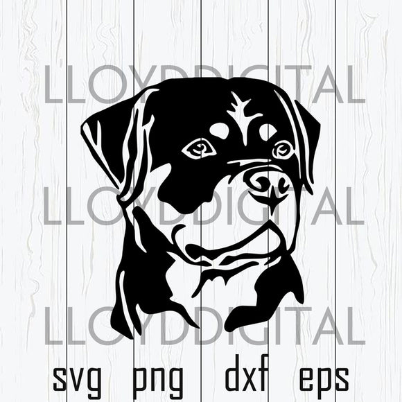 Dog Rottweiler SVG Rottweiler Animals Dog clipart Silhouette Decor printable svg png dxf cut files cameo cricut