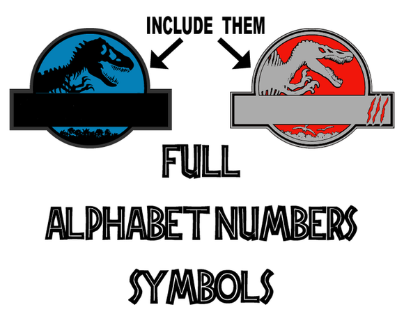 Jurassic world Font SVG Jurassic Park Letters Alphabet SVG Jurassic Numbers birthday decor party shirt svg png dxf cut files Cameo Cricut