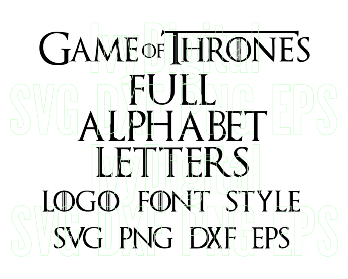 game of thrones theme notes letters