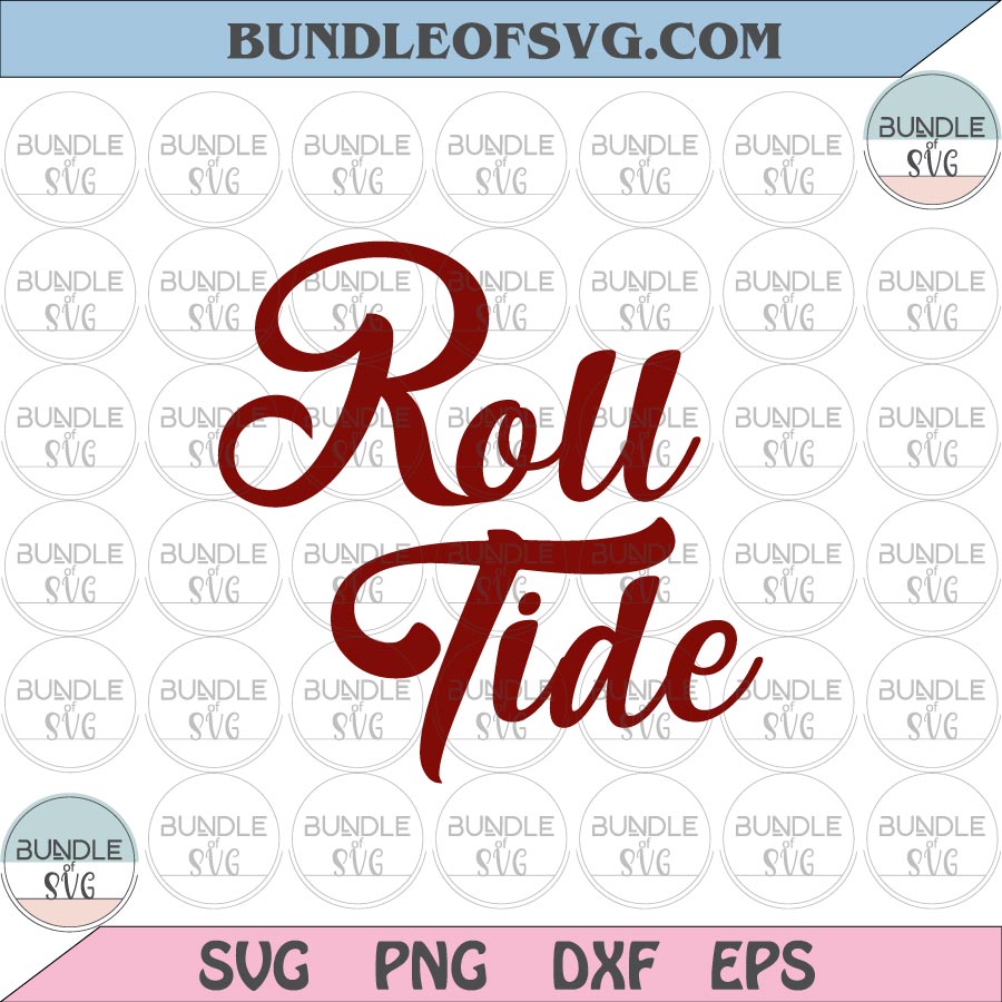Alabama Roll Tide SVG Alabama Crimson Tide svg Alabama Football svg dxf eps png cut files cameo cricut - BundleofSVG