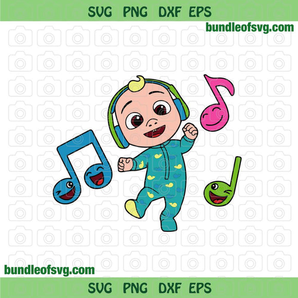 Baby JJ Cocomelon svg Baby svg png dxf eps cut files cameo cricut