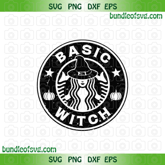 Basic Witch svg Coffee Pumpkin Spice svg Funny Halloween svg eps png dxf cut files Cricut