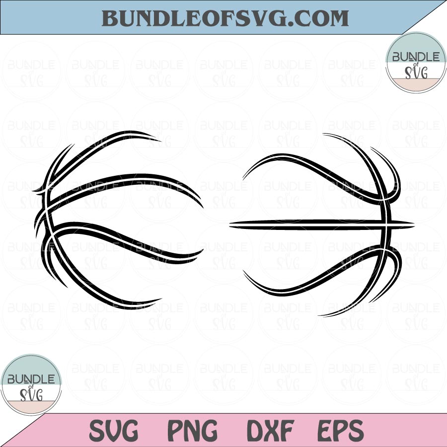 Basketball Line Svg Basketball Lines Svg Basketball Outline Skeleton Svg Png Dxf eps cut files Silhouette Cameo Cricut - BundleofSVG