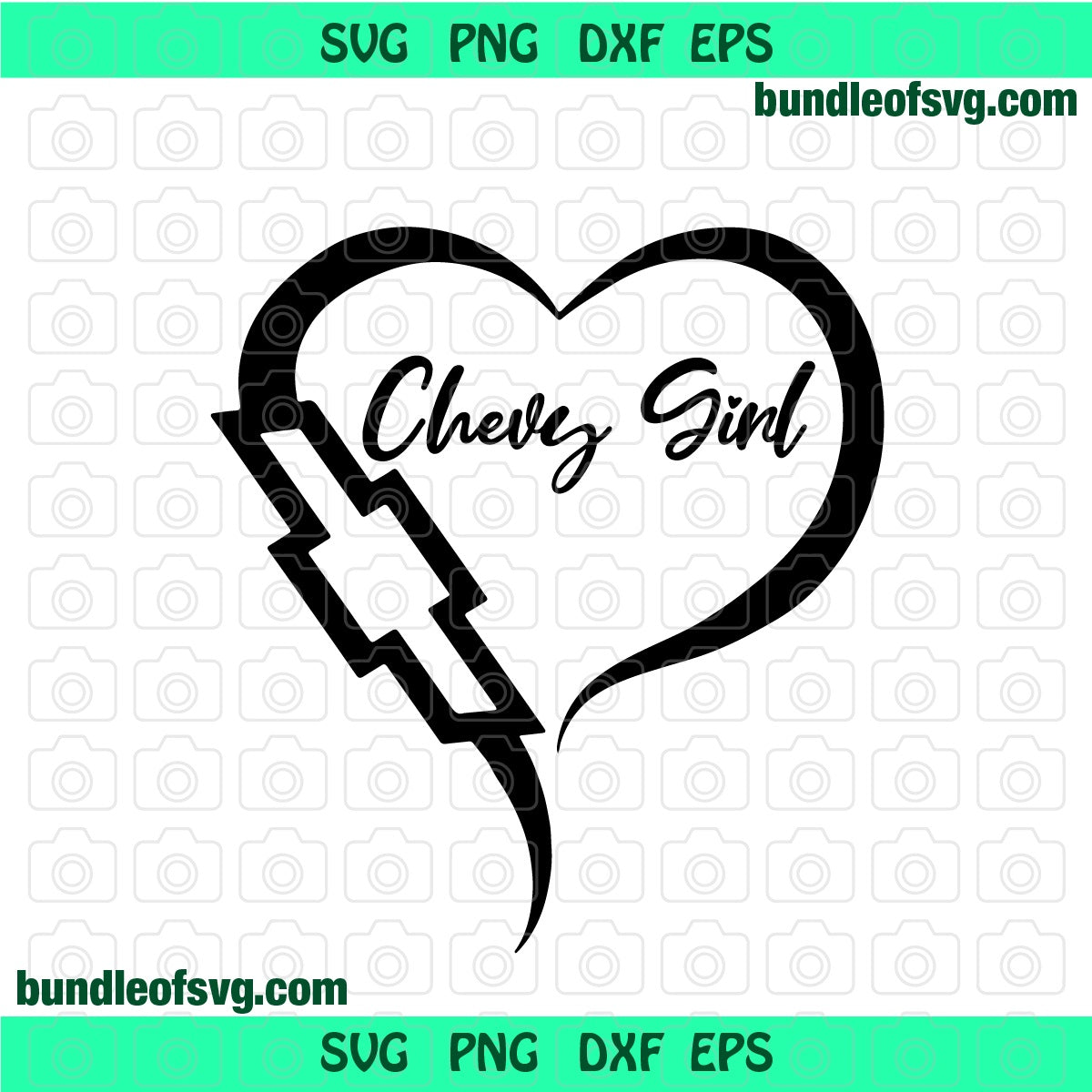 Chevy girl SVG Chevy girl in a heart shirt sign Open Heart svg birthday girl party svg dxf png cut files for silhouette cameo cricut instant download