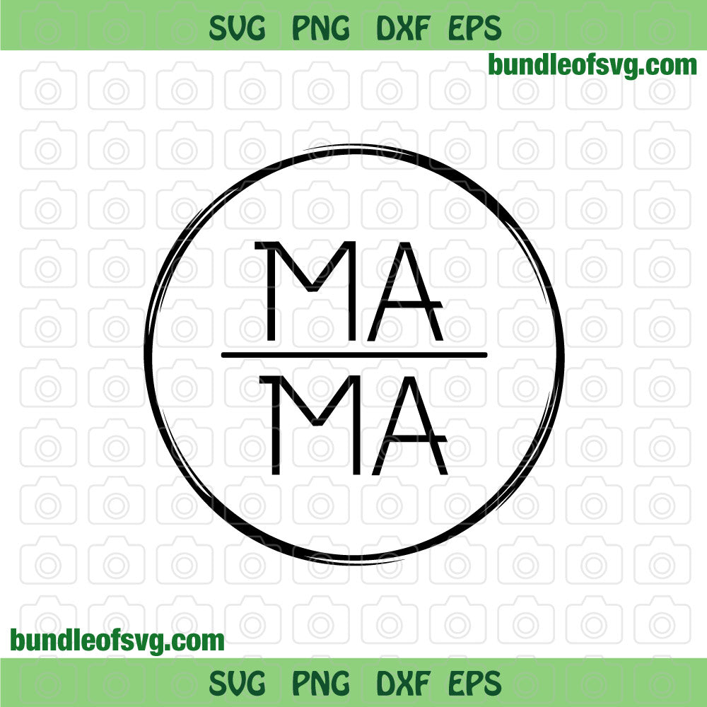 Circle Mama SVG Mom Life Svg Tribal Mama Circle svg eps dxf png files silhouette cameo cricut - BundleofSVG