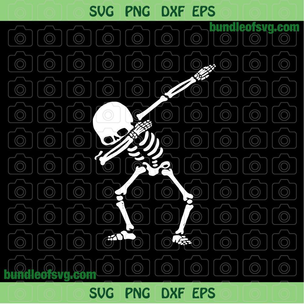 Dabbing skeleton svg Halloween Skeleton Dabbing svg Funny Halloween Skeleton svg png dxf files Silhouette cameo Cricut - BundleofSVG