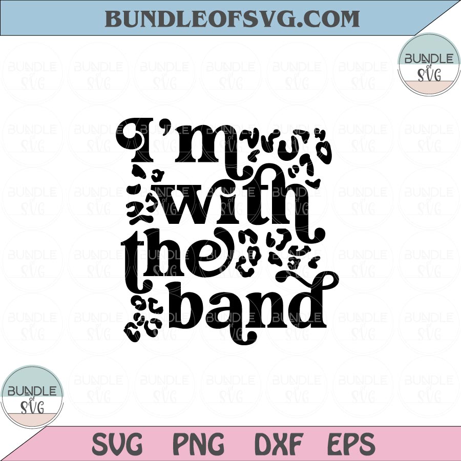 I'm with the band Svg Music Rock Svg Baby Onesie Band Mom Svg Png Dxf Eps files Cameo Cricut - BundleofSVG