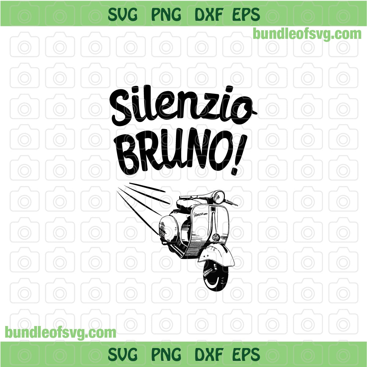 Luca svg Quote Silenzio Bruno svg Vespa Scooter svg png Sublimation design shirt svg png eps dxf files cricut - BundleofSVG