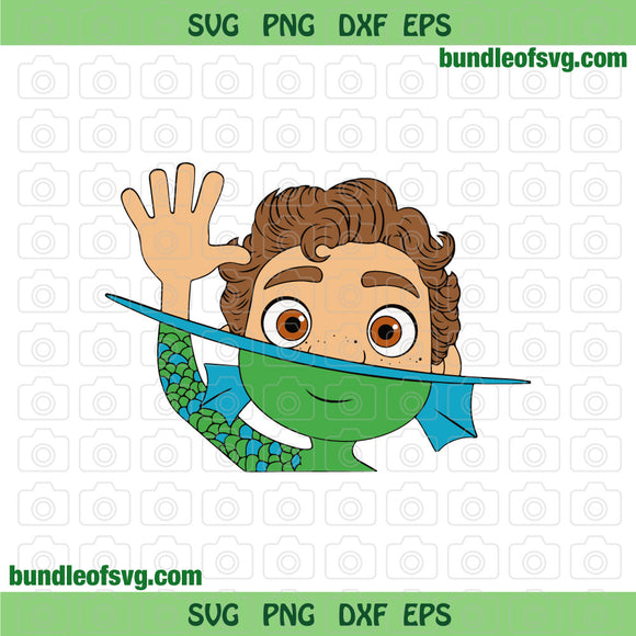 Luca svg Sea Monster svg Silenzio Bruno svg eps png dxf files Silhouette Cameo Cricut