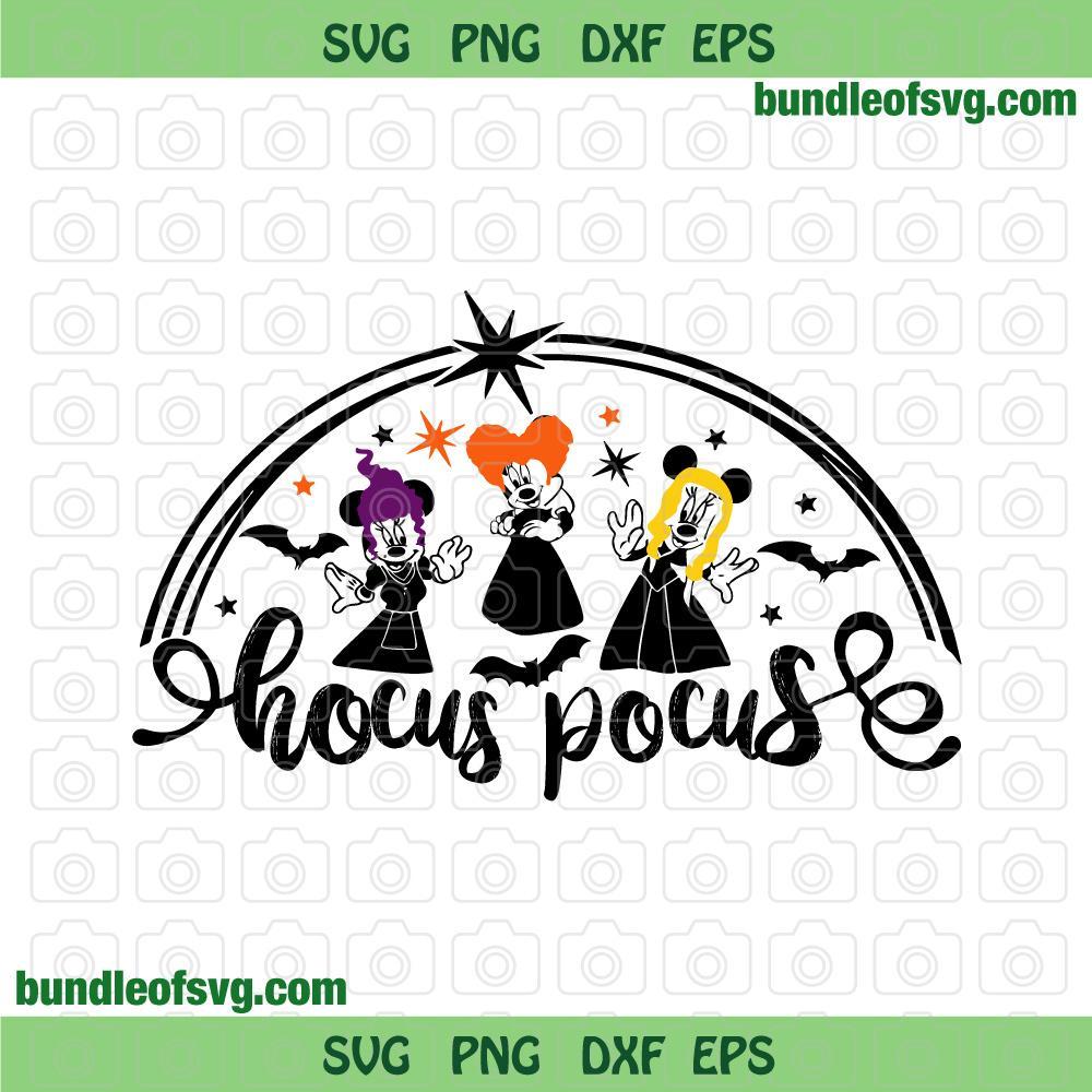 Minnie Sanderson Sisters svg Disney Hocus Pocus Svg Halloween Disney Halloween Svg png dxf eps file Silouette cameo cricut