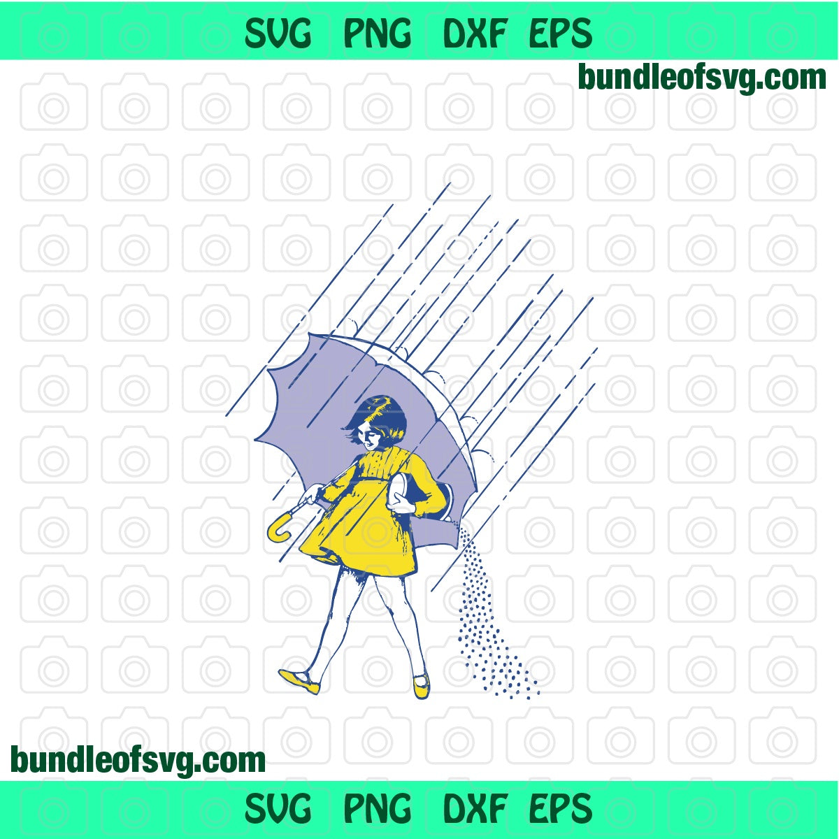 Morton Salt Girl SVG Morton Salt Umbrella Salty Girl Salty svg eps dxf png files cricut - BundleofSVG