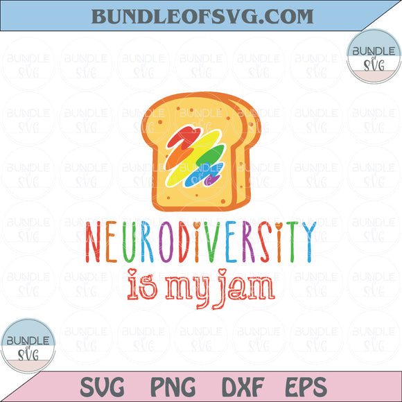 Neurodiversity is My Jam Svg Autism Adhd Neurodivergent Svg Png Dxf Eps files cricut