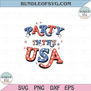 Party in the USA Svg 4th of July Independence day Party in the USA Png Sublimation Design Eps files