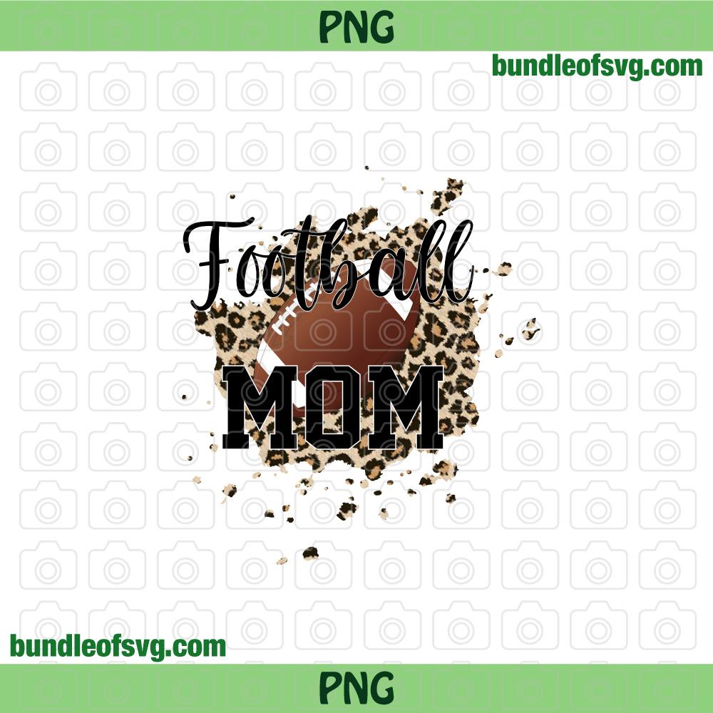 Retro Football Mom png Vintage Leopard Football mom Png Rugby PNG Sublimation png clipart files - BundleofSVG