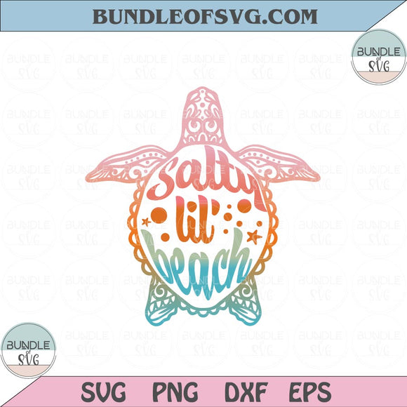 Salty Lil Beach Png Sublimation Designs Salty Lil Beach Turtle Svg Png eps dxf files cameo cricut
